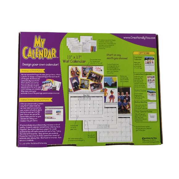 My Calendar design your own calendar Creations by You New with Tags NWT open box - Picture 2 of 13